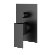 Смеситель для душа встраиваемый Plumberia Selection TAG на 2 выхода черный матовый INT0036NO/TG1001NO