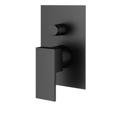 Смеситель для душа встраиваемый Plumberia Selection TAG на 2 выхода черный матовый INT0036NO/TG1001NO