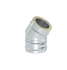 Колено дымохода 30° Jeremias DW-FU 180 мм DW17180