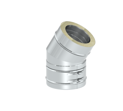 Колено дымохода 30° Jeremias DW-FU 180 мм DW17180