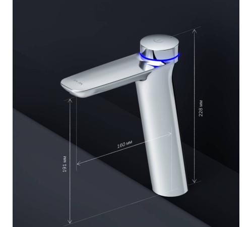 Смеситель для раковины AM.PM TouchReel электронный высокий F50A92400
