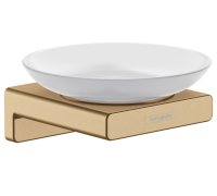 Мыльница Hansgrohe AddStoris 107x109x52 мм шлифованная бронза 41746140