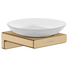 Мыльница Hansgrohe AddStoris 107x109x52 мм шлифованная бронза 41746140