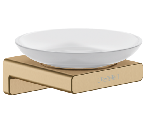 Мыльница Hansgrohe AddStoris 107x109x52 мм шлифованная бронза 41746140