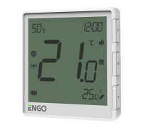 Терморегулятор беспроводной ZigBee ENGO Controls EONEBATW с датчиком влажности белый EONEBATW