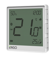 Терморегулятор беспроводной ZigBee ENGO Controls EONEBATW с датчиком влажности белый EONEBATW