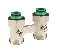 Узел нижнего подключения Hogart Premium прямой H-образный 3/4 x 3/4 шаровой TR4150505