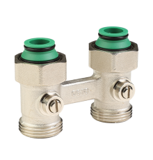 Узел нижнего подключения Hogart Premium прямой H-образный 3/4 x 3/4 шаровой TR4150505