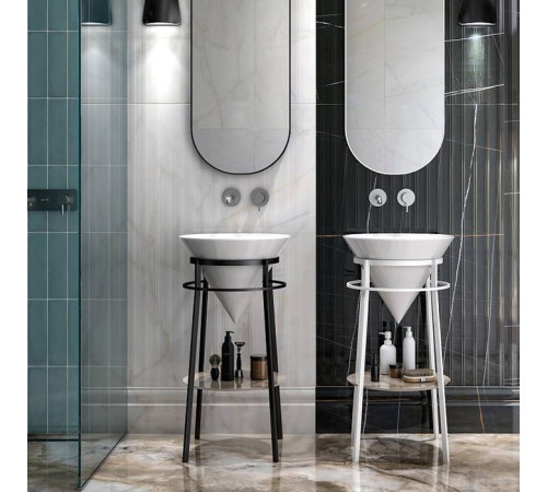 Металлическая структура напольная Kerama Marazzi Cono 44х77 см черный матовый CO.44\BLK.M