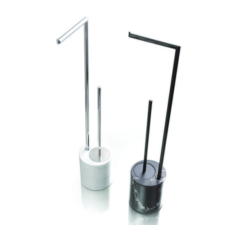 Набор напольный Bertocci Carrarino держатель т/б и ершик хром 124 4720 0000