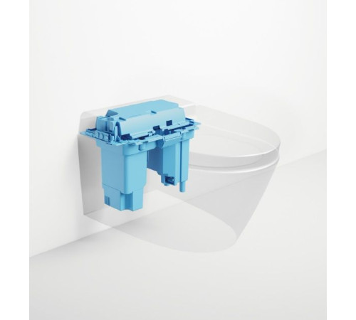 Унитаз-биде подвесной GSI WClean безободковый 590х375 мм белый матовый 7418K09