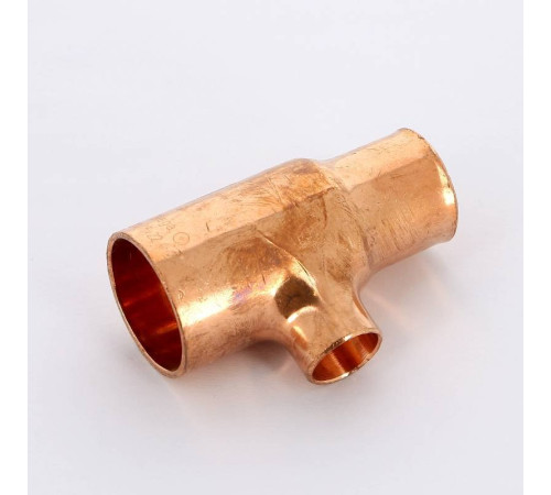 Тройник медный под пайку Viega 28х15х22 мм 106737