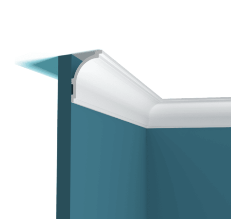 Карниз потолочный Perfect Plus P143 из ударопрочного полимера 2000x100x100 мм P143