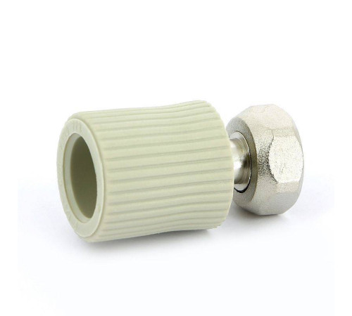 Муфта полипропиленовая FV-Plast с накидной гайкой и вварным патрубком 20x1/2 223020