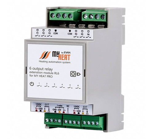 Релейный блок расширения MyHeat RL6 RL6
