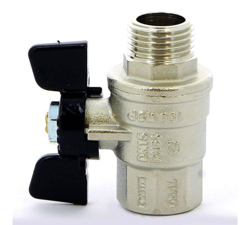 Кран шаровой Bugatti Oregon 1/2 НВ бабочка 03070060