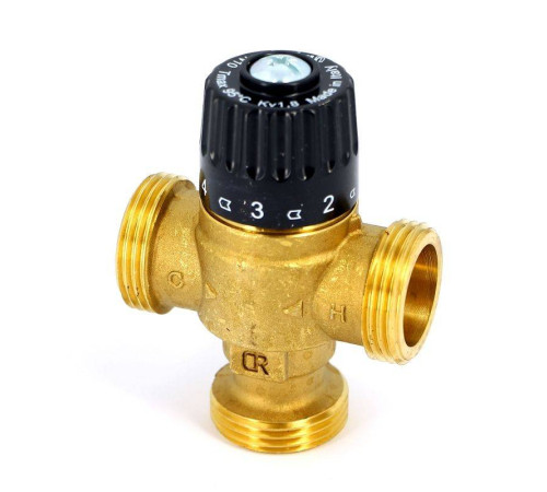 Клапан термосмесительный Uni-Fitt 1 30-65°C смешение в центр 353G2240