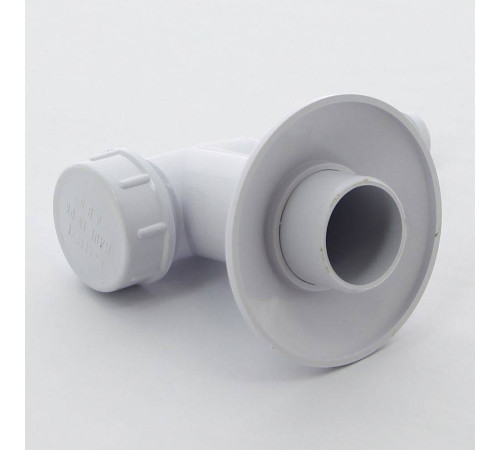 Сифон для бытовой техники McAlpine с обратным клапаном выход 32 мм белый WMV-32WH