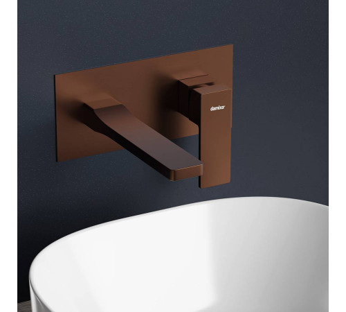 Смеситель для раковины встраиваемый AM.PM Gala розовое золото 530260500