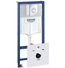 Система инсталляции для подвесного унитаза GROHE Rapid SL 4 в 1 с панелью смыва Nova Cosmopolitan 38813001