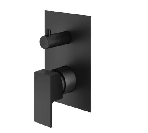 Смеситель для душа встраиваемый Plumberia Selection TAG на 2-3 выхода черный матовый TG1901NO