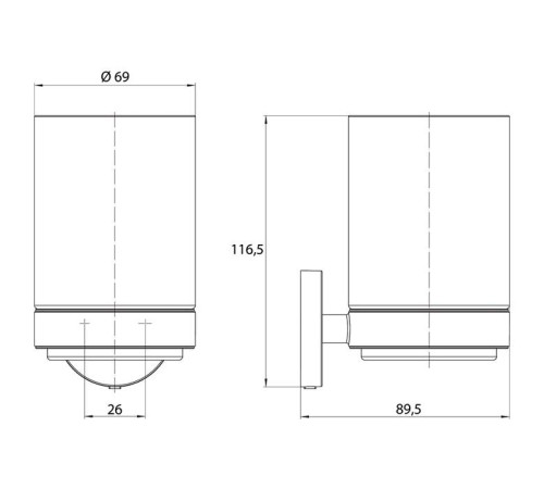 Стакан подвесной 3SC Boheme бронза BO03BR