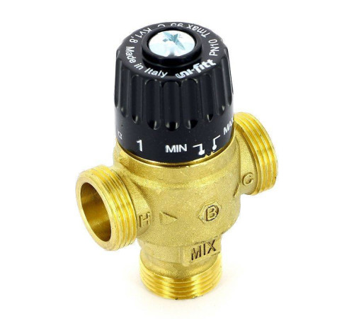 Клапан термосмесительный Uni-Fitt 3/4 30-65 °C смешение в центр 353G2230