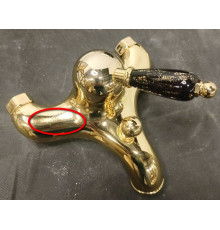 Смеситель для ванны с душевым набором Fiore Imperial Gold/Black 89GO5104