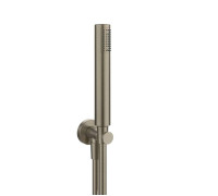 Душевой гарнитур Gessi Emporio Shower с выводом воды шлангом 1.5 м и лейкой Finox Brushed Nickel 38726#149