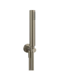 Душевой гарнитур Gessi Emporio Shower с выводом воды шлангом 1.5 м и лейкой Finox Brushed Nickel 38726#149
