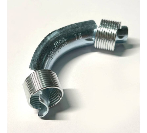 Фиксатор поворота 90° General Fittings с кольцами для труб 16 мм оцинкованная сталь 859R1600