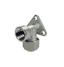 Угольник настенный Giacomini R572 20x2 мм Rp 1/2 латунь хромированный R572MX057