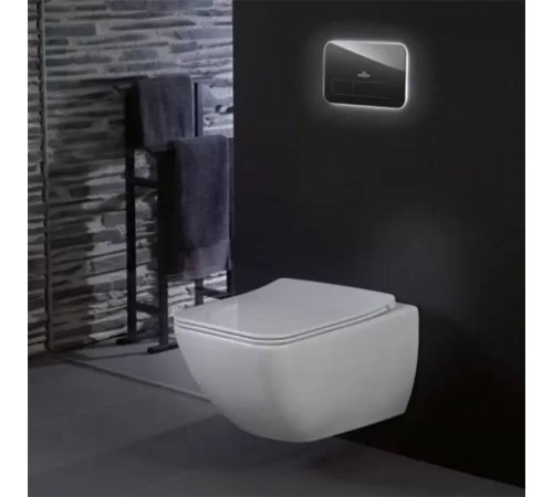 Унитаз подвесной Villeroy & Boch Venticello безободковый с сиденьем SlimSeat Line микролифт 4611RL01