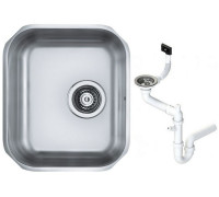 Мойка кухонная Alveus Variant 40 340х400х180 мм под столешницу с сифоном 1009392