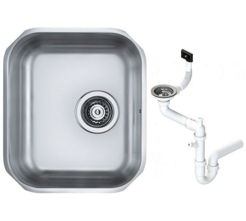 Мойка кухонная Alveus Variant 40 340х400х180 мм под столешницу с сифоном 1009392