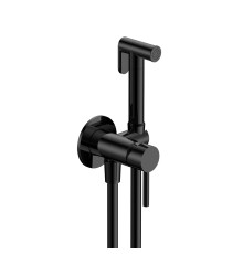 Комплект гигиенического душа AQUAMERIT Siena скрытый монтаж черный матовый AQM6217MB