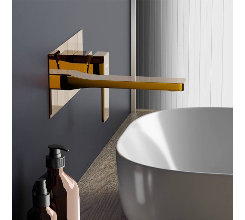 Смеситель для раковины AM.PM Gala встраиваемый золото F530260600