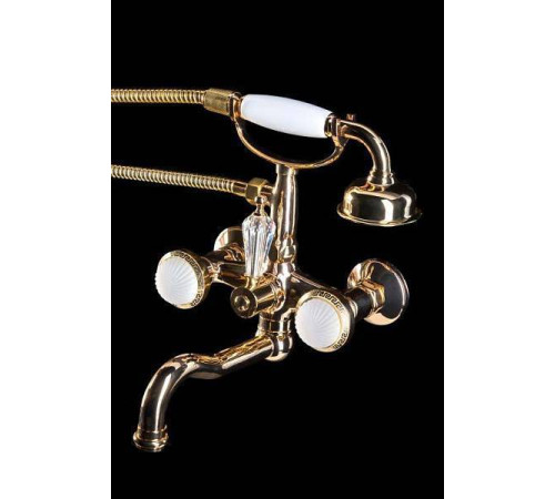 Смеситель для ванны с душем Boheme Satine золото глянцевое 293-ST