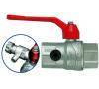 Кран шаровой Bugatti серия 800 1 1/4 ВР со сливом и заглушкой рычаг 08011114