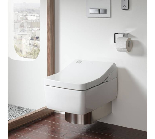 Унитаз подвесной TOTO SG безободковый с металлической панелью 39х58.2х33 см CW512YR/7EE0007