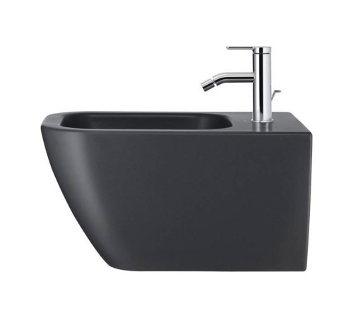 Биде подвесное Duravit Happy D.2 Plus 35.5 x 54 см антрацит матовый 2258151300