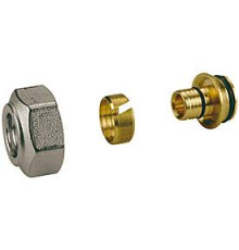 Переходник Giacomini R179E 3/4 x 20x2 мм НГ ЕК латунный R179EX027