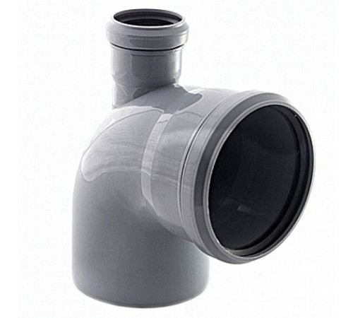 Отвод комбинированный 90° Ostendorf HT 110/50 мм с выходом фронтально-вверх 904036