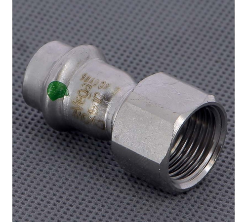 Муфта переходная пресс-В Viega Sanpress Inox нержавеющая сталь 15x1/2 436575