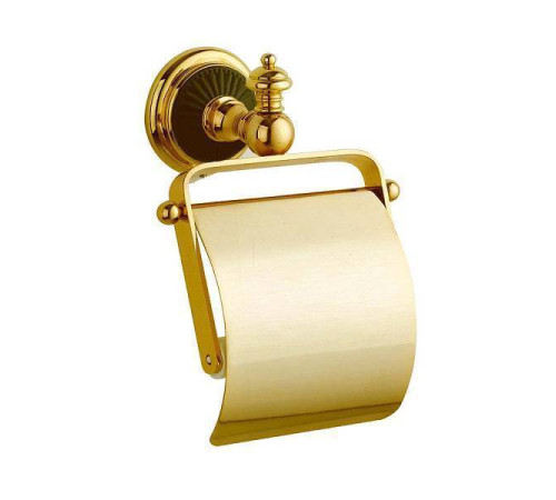 Держатель для туалетной бумаги Boheme Palazzo с крышкой подвесной золото 10151