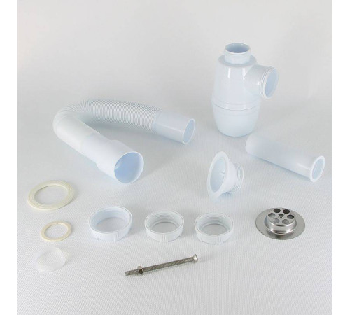 Сифон для раковины Wirquin Минор 1 1/4 x 40 мм с гофротрубой 800 мм 30718050