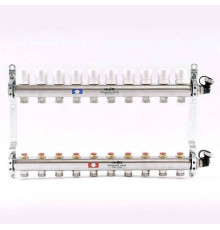 Коллекторная группа из нержавеющей стали Uni-Fitt 315S с регулировочными и термостатическими вентилями 1 x 3/4 EK 10 выходов 451I4310