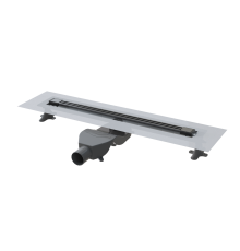 Трап линейный Boheme 60 см с решеткой и сифоном gun metal 981-60-GM