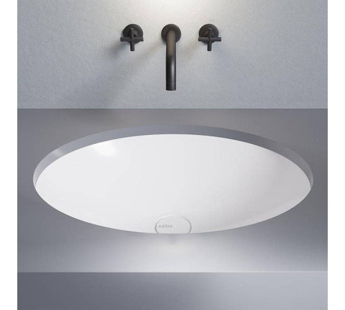 Раковина встраиваемая под столешницу Salini Marea 55х40х13.5 см S-Stone белый матовый 1802211M