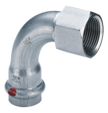 Угольник 90° Viega Prestabo пресс-ВР нелегированная сталь 22 мм x 3/4 601324